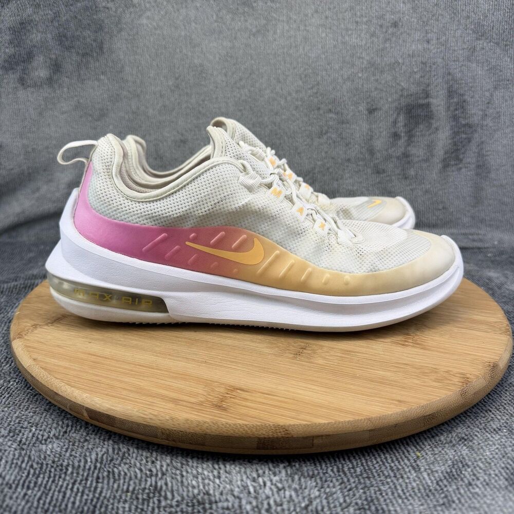 Nike Air Max Axis Shoes Womens Size 8 Cream Pink Running Sneakers BQ0126-101
